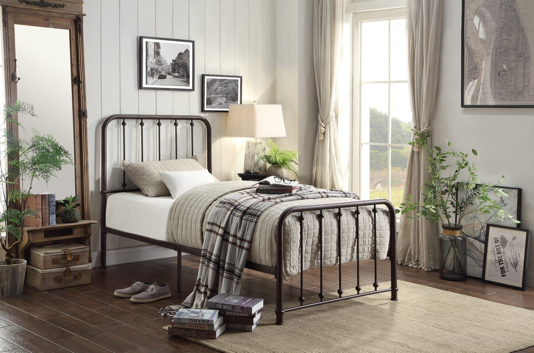 Larkspur Twin Platform Bed in Dark Bronze - 1638T-1 - FAMSA Furniture (TX)