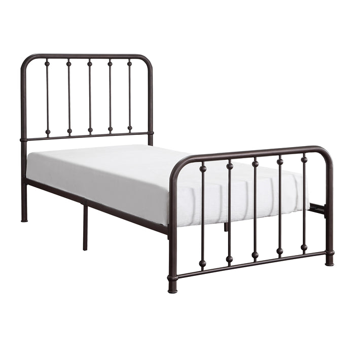 Larkspur Twin Platform Bed in Dark Bronze - 1638T-1 - FAMSA Furniture (TX)