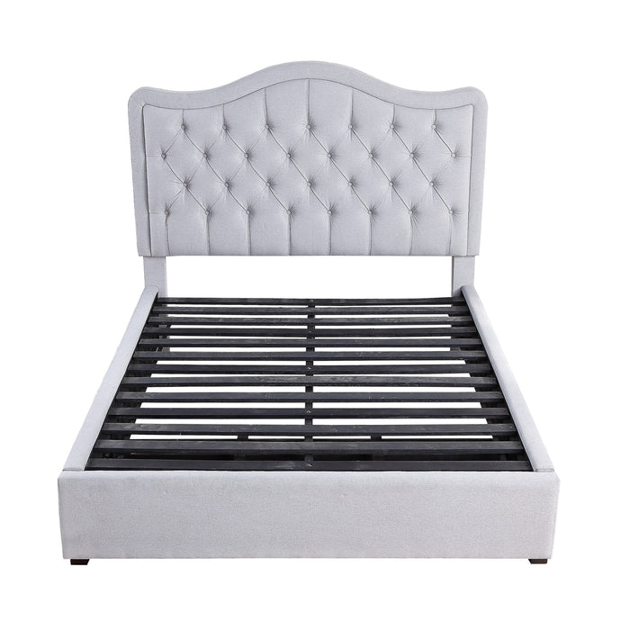 Toddrick Full Platform Bed in Gray - 1642F-1 - FAMSA Furniture (TX)