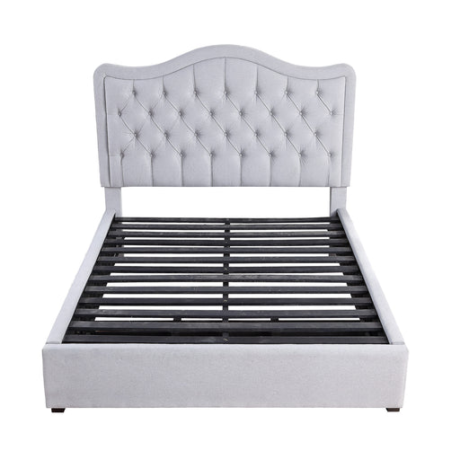 Toddrick Queen Platform Bed in Gray - 1642-1 - FAMSA Furniture (TX)