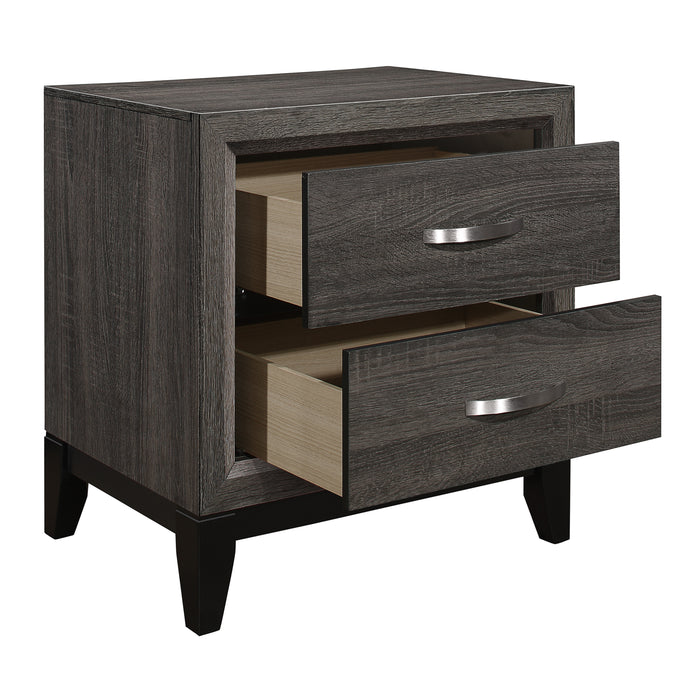 Davi 4pc Set (TB+NS+DR+MR) in Gray - 1645T-1*4 - FAMSA Furniture (TX)