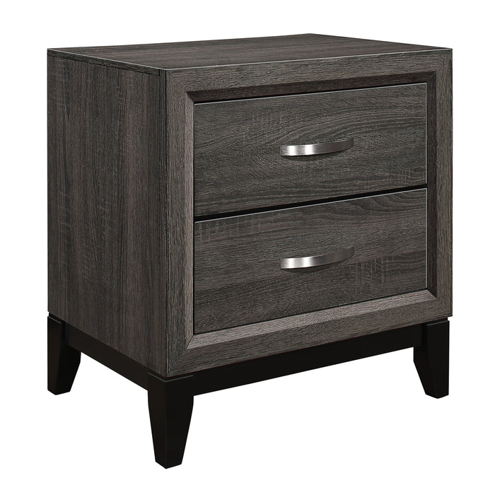 Davi 4PC SET (QB+NS+DR+MR) in Gray - 1645-1*4 - FAMSA Furniture (TX)