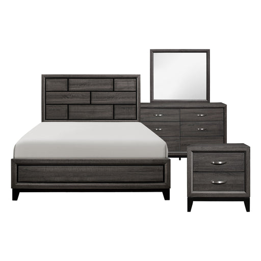 Davi 4PC SET (QB+NS+DR+MR) in Gray - 1645-1*4 - FAMSA Furniture (TX)