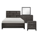 Davi 4PC SET (QB+NS+DR+MR) in Gray - 1645-1*4 - FAMSA Furniture (TX)