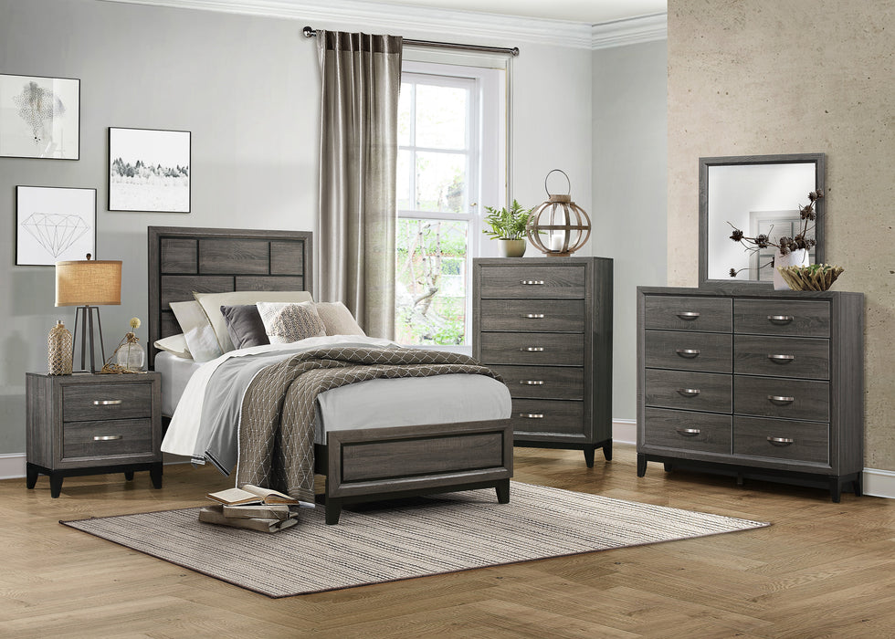 Davi Twin Bed in Gray - 1645T-1 - FAMSA Furniture (TX)