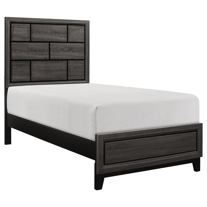 Davi Twin Bed in Gray - 1645T-1 - FAMSA Furniture (TX)