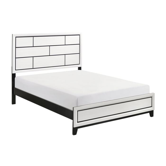 Davi Full Bed in Black/White - 1645WHF-1 - FAMSA Furniture (TX)