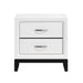 Davi Nightstand in Black/White - 1645WH-4 - FAMSA Furniture (TX)