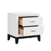Davi Nightstand in Black/White - 1645WH-4 - FAMSA Furniture (TX)