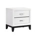 Davi Nightstand in Black/White - 1645WH-4 - FAMSA Furniture (TX)