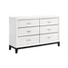 Davi Dresser in Black/White - 1645WH-5 - FAMSA Furniture (TX)