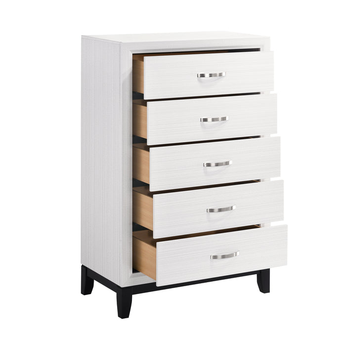 Davi Chest in Black/White - 1645WH-9 - FAMSA Furniture (TX)