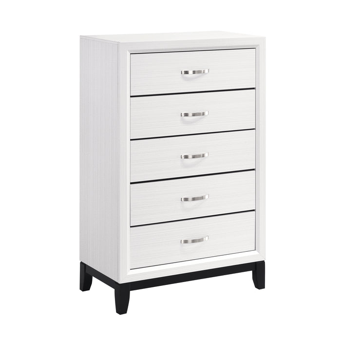 Davi Chest in Black/White - 1645WH-9 - FAMSA Furniture (TX)