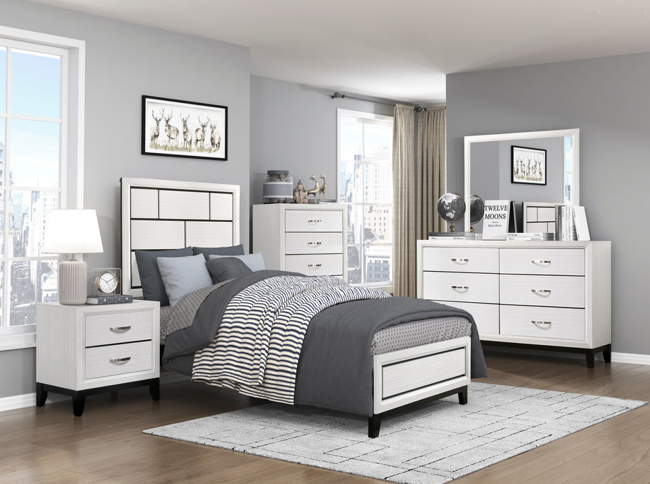 Davi Chest in Black/White - 1645WH-9 - FAMSA Furniture (TX)