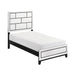 Davi Twin Bed in Black/White - 1645WHT-1 - FAMSA Furniture (TX)