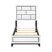 Davi Twin Bed in Black/White - 1645WHT-1 - FAMSA Furniture (TX)