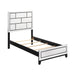 Davi Twin Bed in Black/White - 1645WHT-1 - FAMSA Furniture (TX)