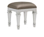 Avondale Vanity Stool in Gray/Gold/Silver/Champagne/Transparent - 1646-14 - FAMSA Furniture (TX)