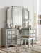 Avondale Vanity Stool in Gray/Gold/Silver/Champagne/Transparent - 1646-14 - FAMSA Furniture (TX)