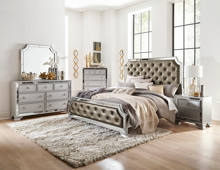Avondale Chest in Gray/Gold/Silver/Champagne/Transparent - 1646-9 - FAMSA Furniture (TX)