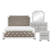 Avondale 4pc Set (QB+NS+DR+MR) in Transparent/Gold/Silver/Champagne/Gray - 1646-1*4 - FAMSA Furniture (TX)