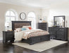 Bolingbrook Queen Platform Bed with Footboard Storage in Brown/Gray - 1647-1 - FAMSA Furniture (TX)