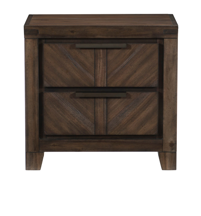 Parnell 4pc Set (QB+NS+DR+MR) in Cherry - 1648-1*4 - FAMSA Furniture (TX)