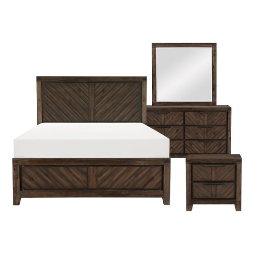 Parnell 4pc Set (QB+NS+DR+MR) in Cherry - 1648-1*4 - FAMSA Furniture (TX)