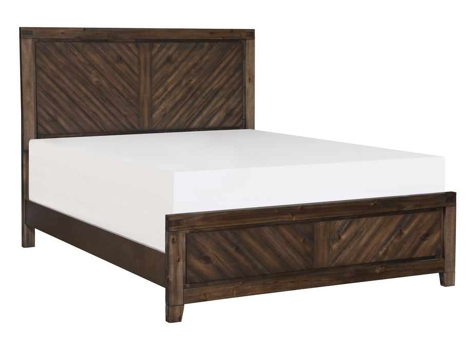 Parnell 4pc Set (QB+NS+DR+MR) in Cherry - 1648-1*4 - FAMSA Furniture (TX)