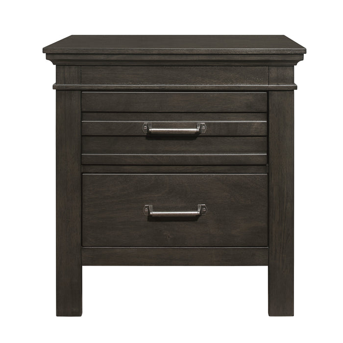 Blaire Farm 4pc Set (QB+NS+DR+MR) in Gray - 1675-1*4 - FAMSA Furniture (TX)