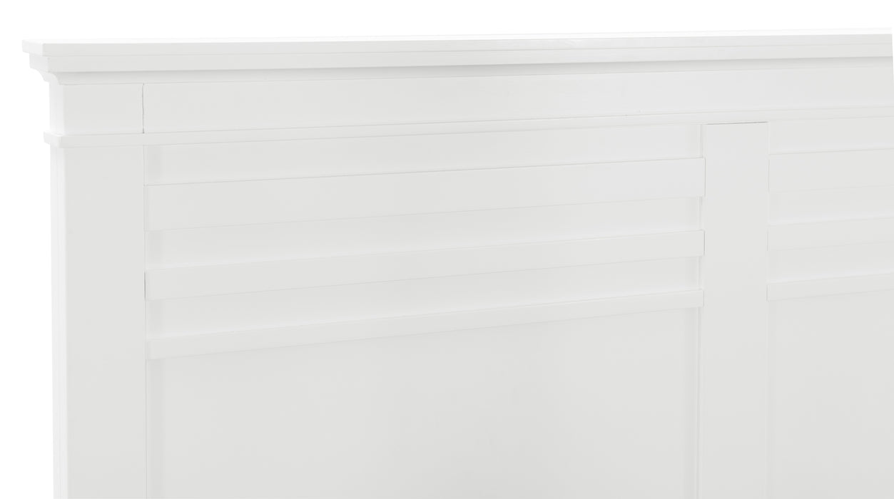 Blaire Farm Queen Bed in White - 1675W-1 - FAMSA Furniture (TX)