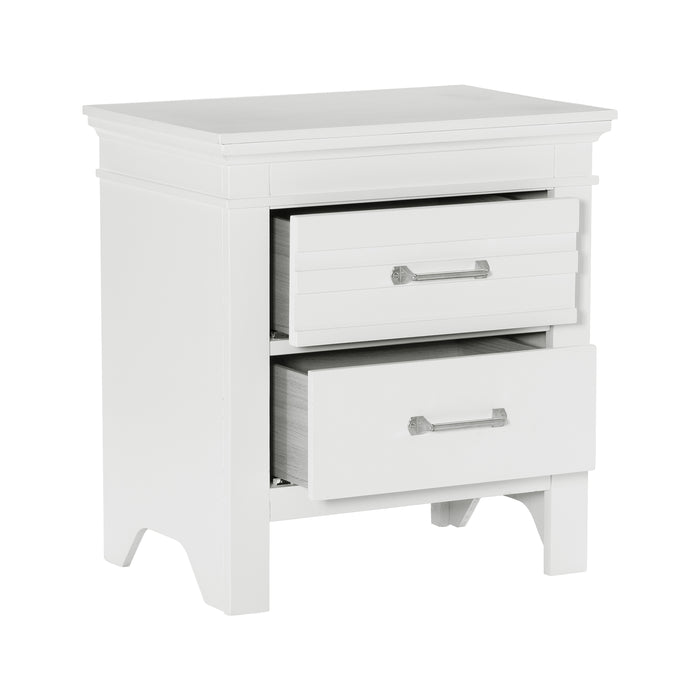 Blaire Farm Nightstand in White - 1675W-4 - FAMSA Furniture (TX)