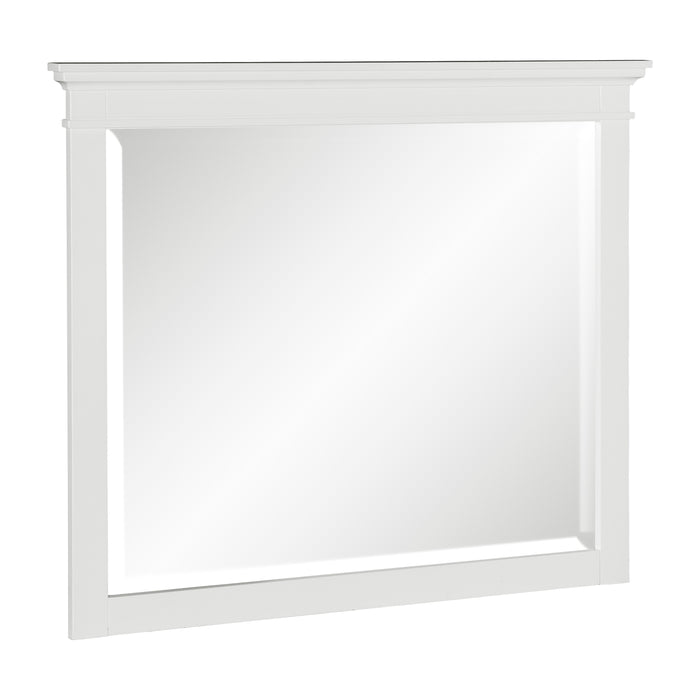 Blaire Farm Mirror in White - 1675W-6 - FAMSA Furniture (TX)