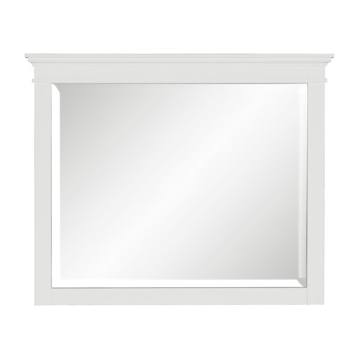 Blaire Farm Mirror in White - 1675W-6 - FAMSA Furniture (TX)