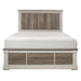 Arcadia Queen Bed in Gray/White - 1677-1 - FAMSA Furniture (TX)