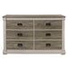 Arcadia Dresser in White/Gray - 1677-5 - FAMSA Furniture (TX)