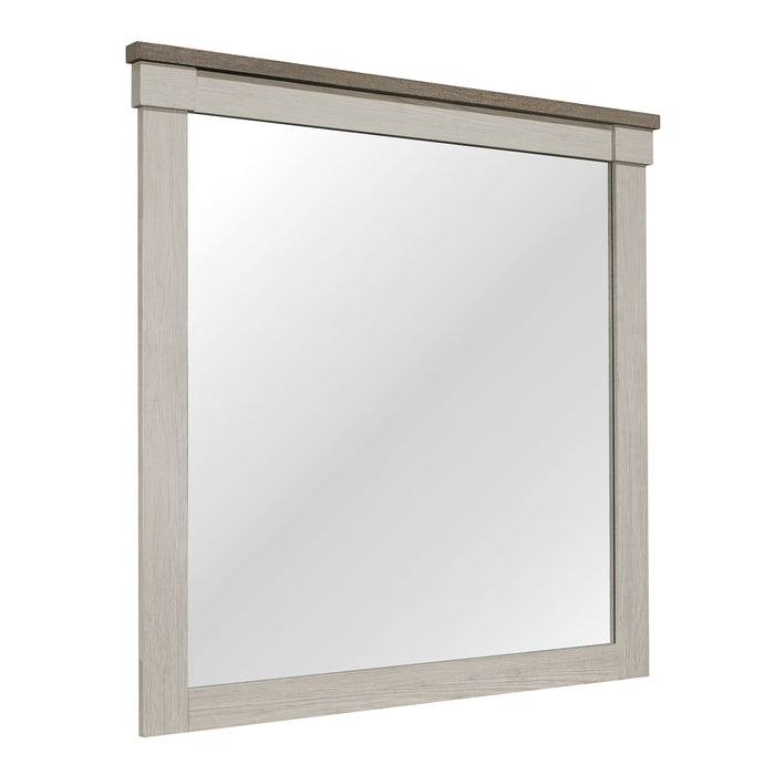 Arcadia Mirror in Gray/White - 1677-6 - FAMSA Furniture (TX)