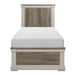 Arcadia Twin Bed in White/Gray - 1677T-1 - FAMSA Furniture (TX)