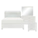 Kerren 4pc Set (QB+NS+DR+MR) in White - 1678W-1*4 - FAMSA Furniture (TX)