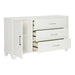 Kerren Dresser, LED Lighting in White - 1678W-5 - FAMSA Furniture (TX)