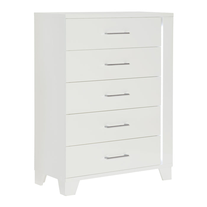 Kerren Chest, LED Lighting in White - 1678W-9 - FAMSA Furniture (TX)