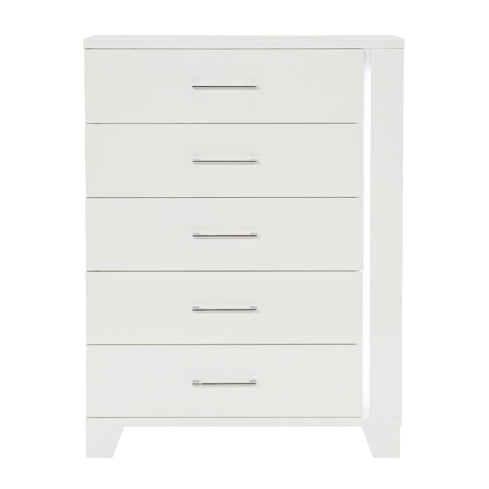 Kerren Chest, LED Lighting in White - 1678W-9 - FAMSA Furniture (TX)