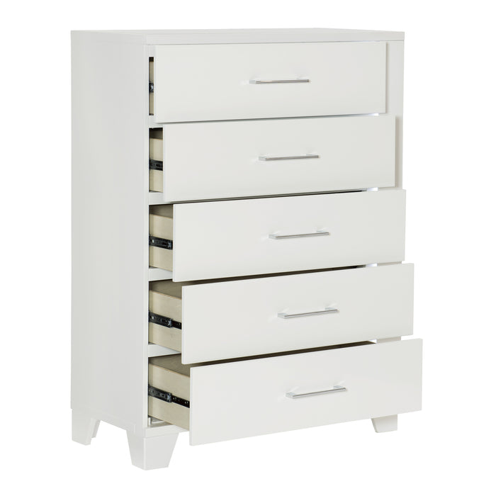 Kerren Chest, LED Lighting in White - 1678W-9 - FAMSA Furniture (TX)