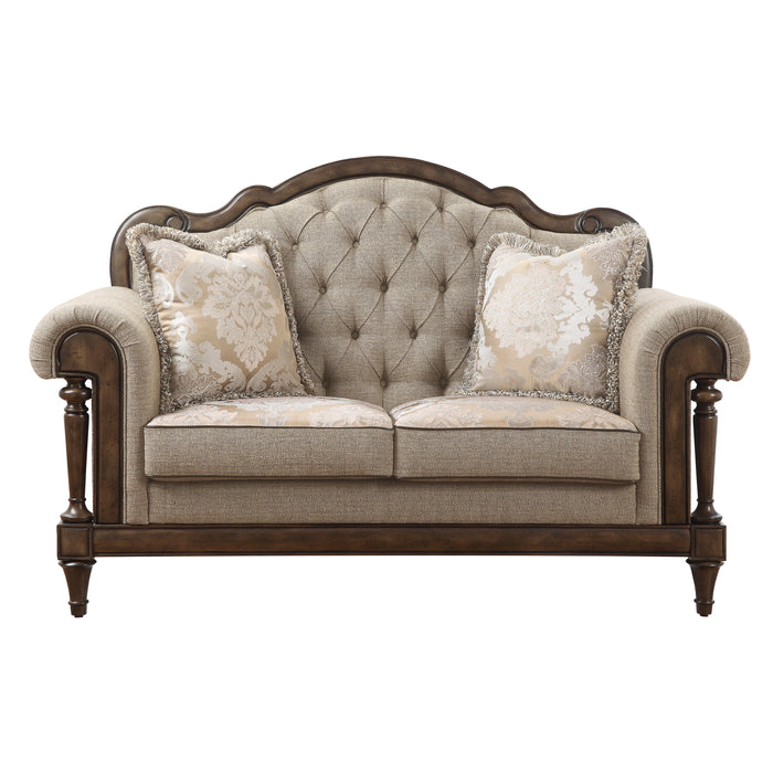 Heath Court Loveseat in Brown - 16829-2 - FAMSA Furniture (TX)