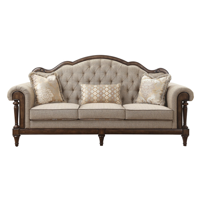 Heath Court 2pc Set: Sofa, Love in Brown - 16829*2 - FAMSA Furniture (TX)
