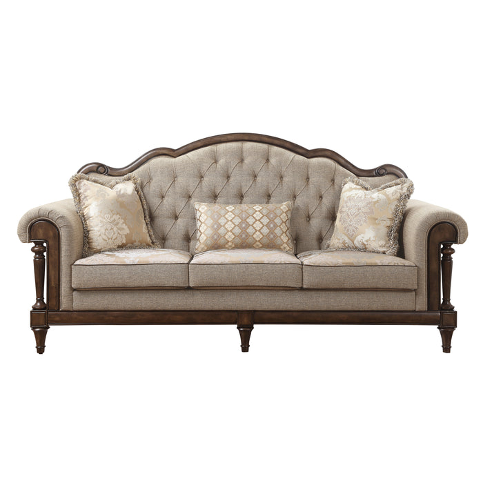 Heath Court 2pc Set: Sofa, Love in Brown - 16829*2 - FAMSA Furniture (TX)