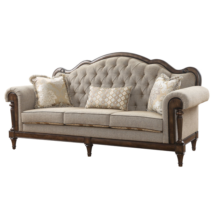 Heath Court 2pc Set: Sofa, Love in Brown - 16829*2 - FAMSA Furniture (TX)