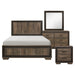 Ellendale 4pc Set (QB+NS+DR+MR) in Gray/Brown - 1695-1*4 - FAMSA Furniture (TX)