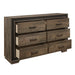 Ellendale 4pc Set (QB+NS+DR+MR) in Gray/Brown - 1695-1*4 - FAMSA Furniture (TX)