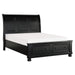 Laurelin Queen Sleigh Platform Bed with Footboard Storage in Black - 1714BK-1 - FAMSA Furniture (TX)